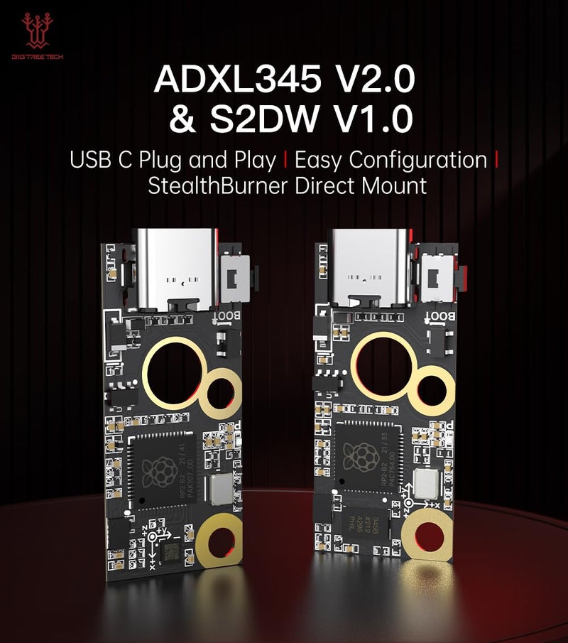 BIQU BIGTREETECH ADXL345 V2.0 Accelerometer Board Klipper Input Shaping 3D Printer Hotend Parts Sensor Module Support USB Connection for Voron Stealthburner - Image 2